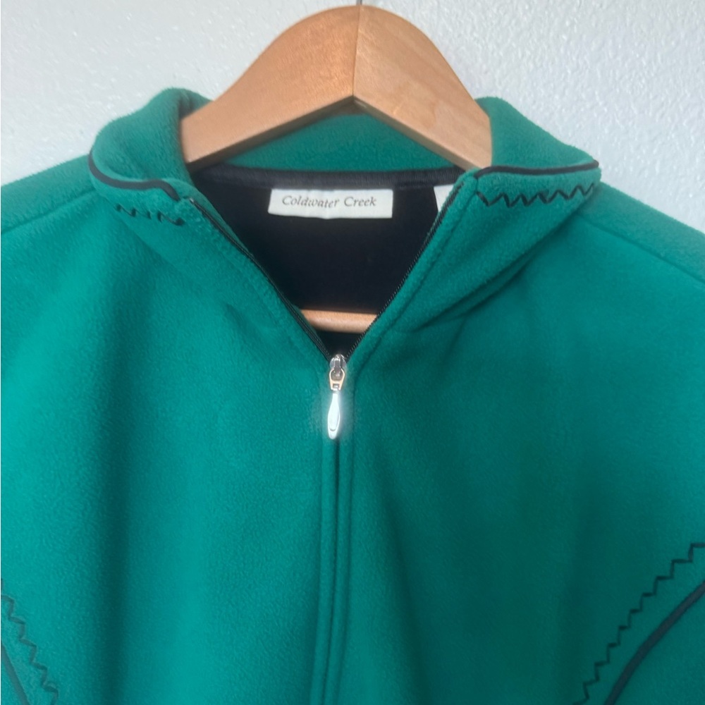 Coldwater Creek Women’s M quarter-zip fleece Winter  Comfy Travel Grandmacore - Picture 4 of 8